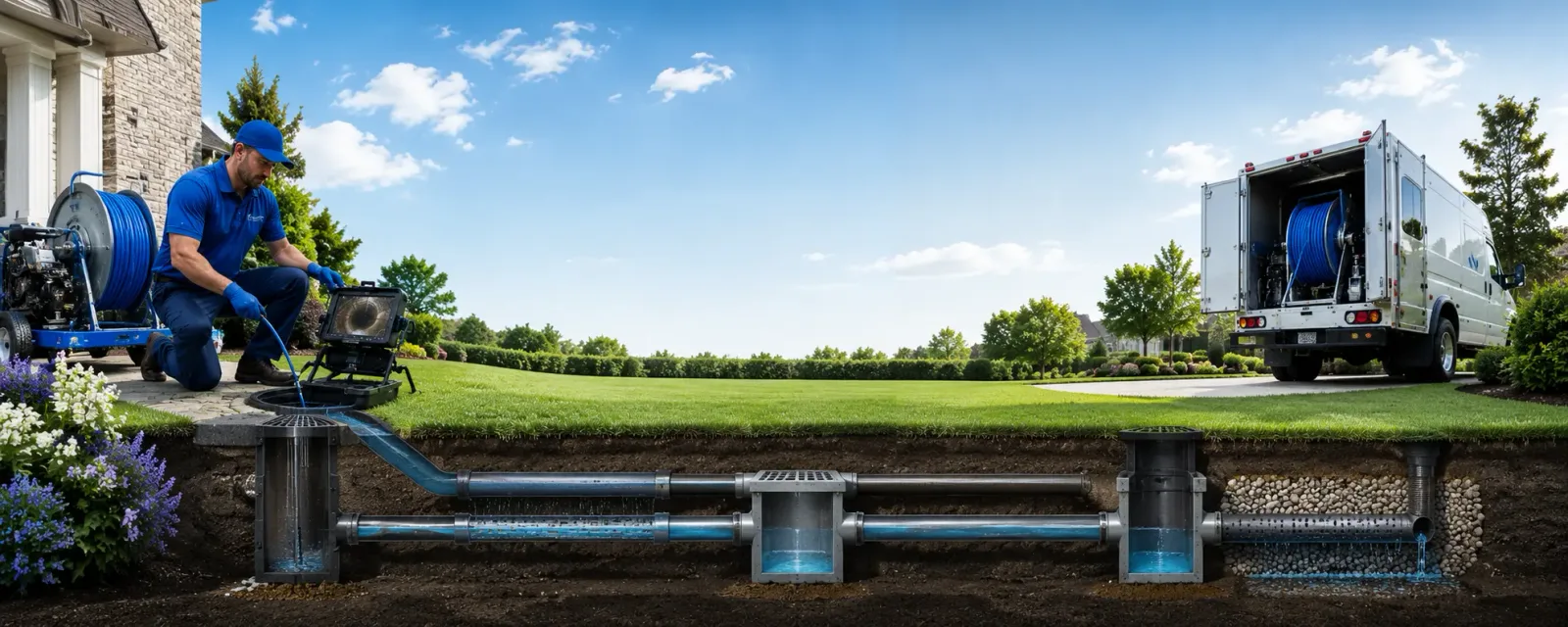 Outdoor drain cleaning information for Grover, WY
